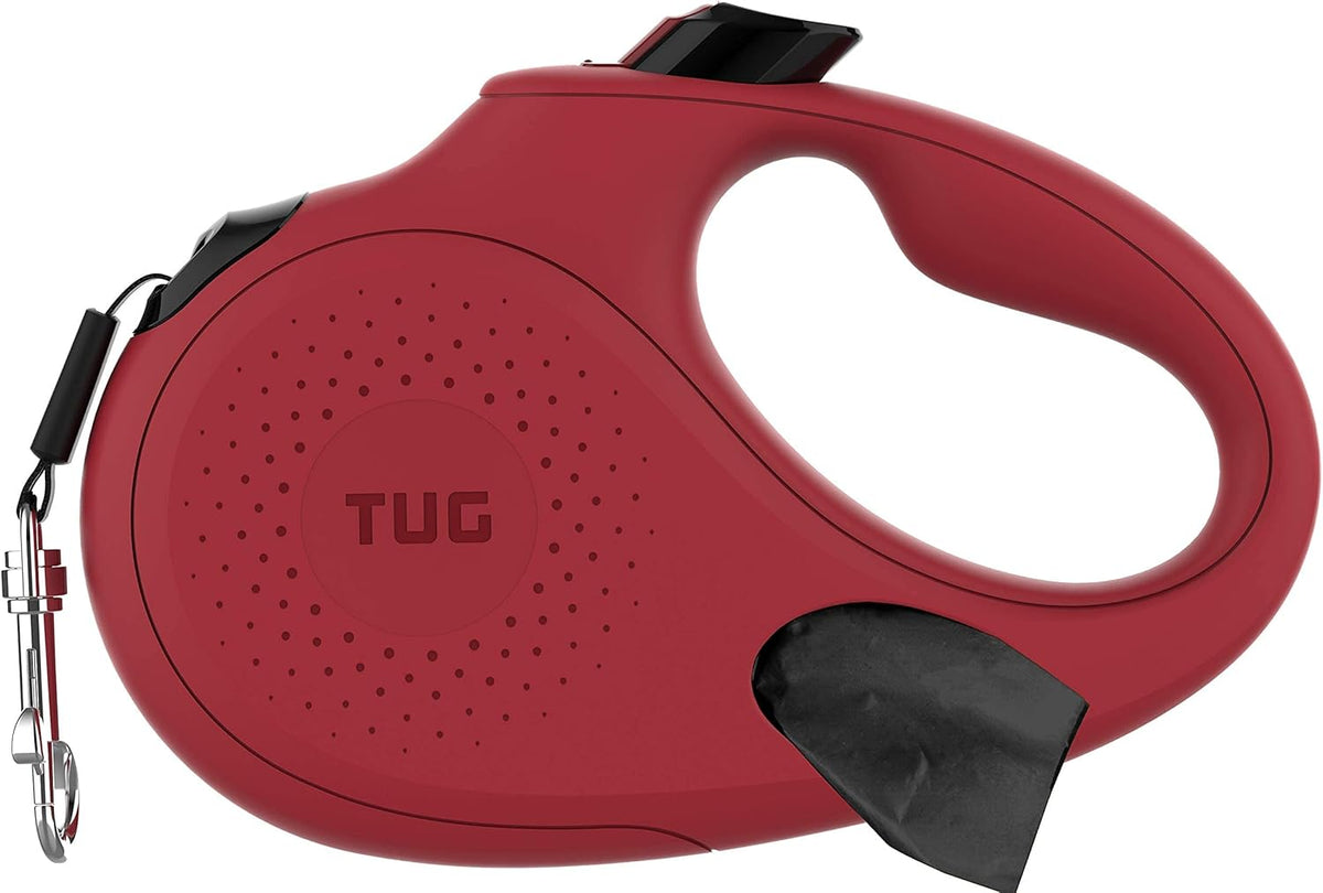 TUG Oval 360 degrees Tangle-Free Retractable Dog Leash with Integrated Waste Bag Dispenser (Small, Cream) - Image 10