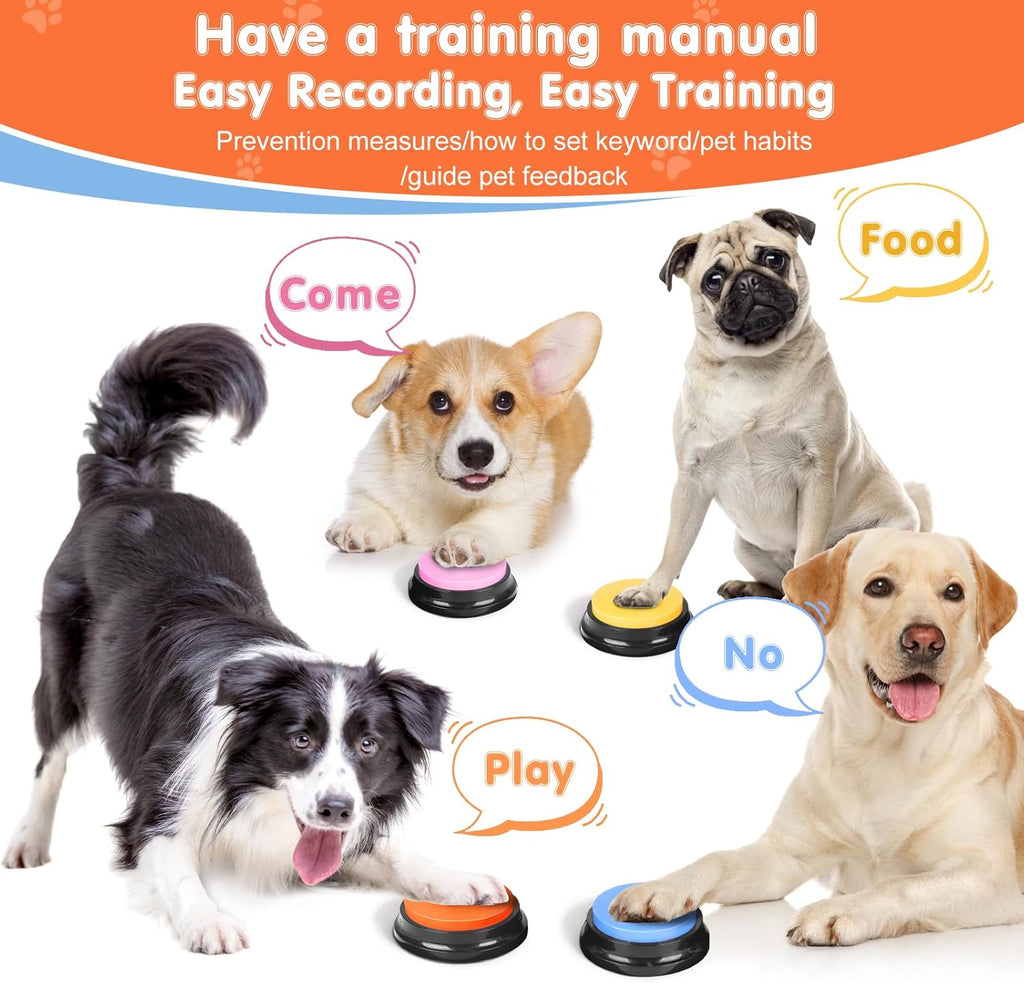 The complete pet speech training set including sixteen batteries and twenty four pattern stickers.
