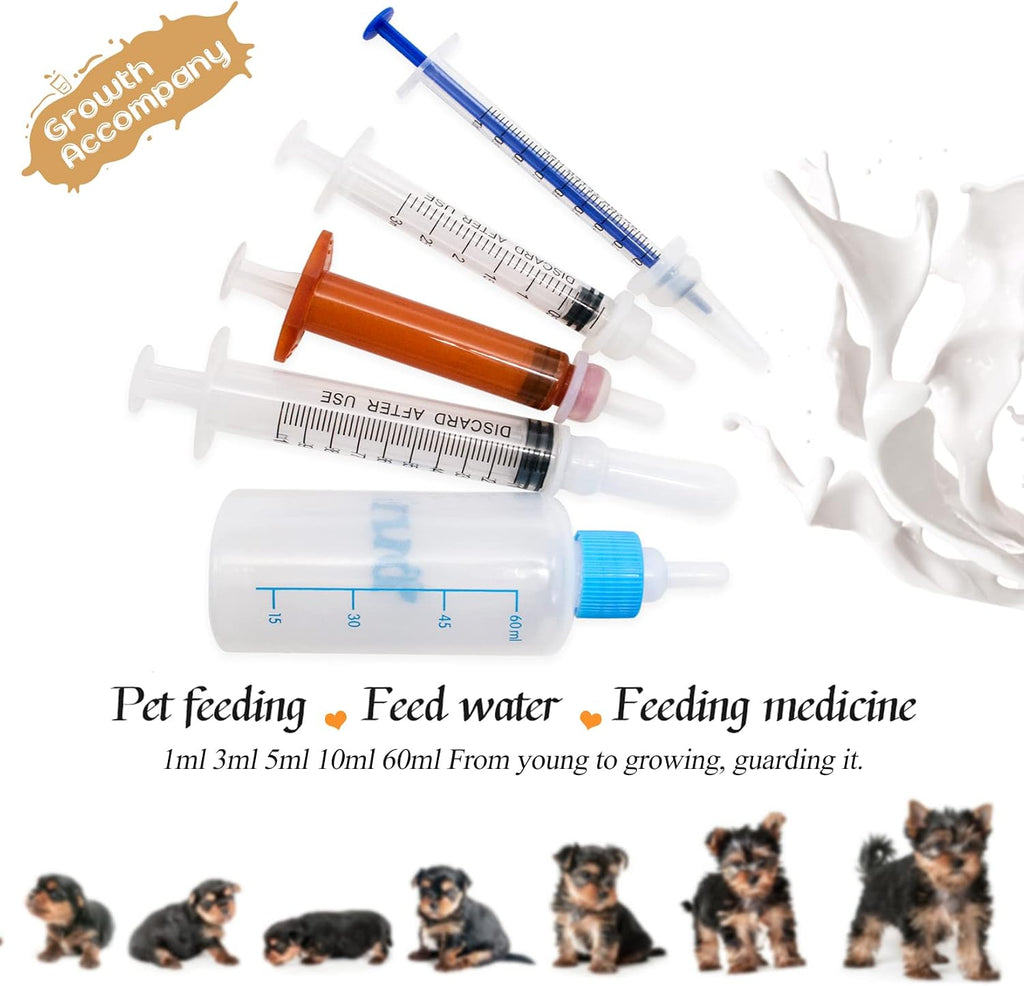 FJNATINH pet feeding bottle with measurement scale
