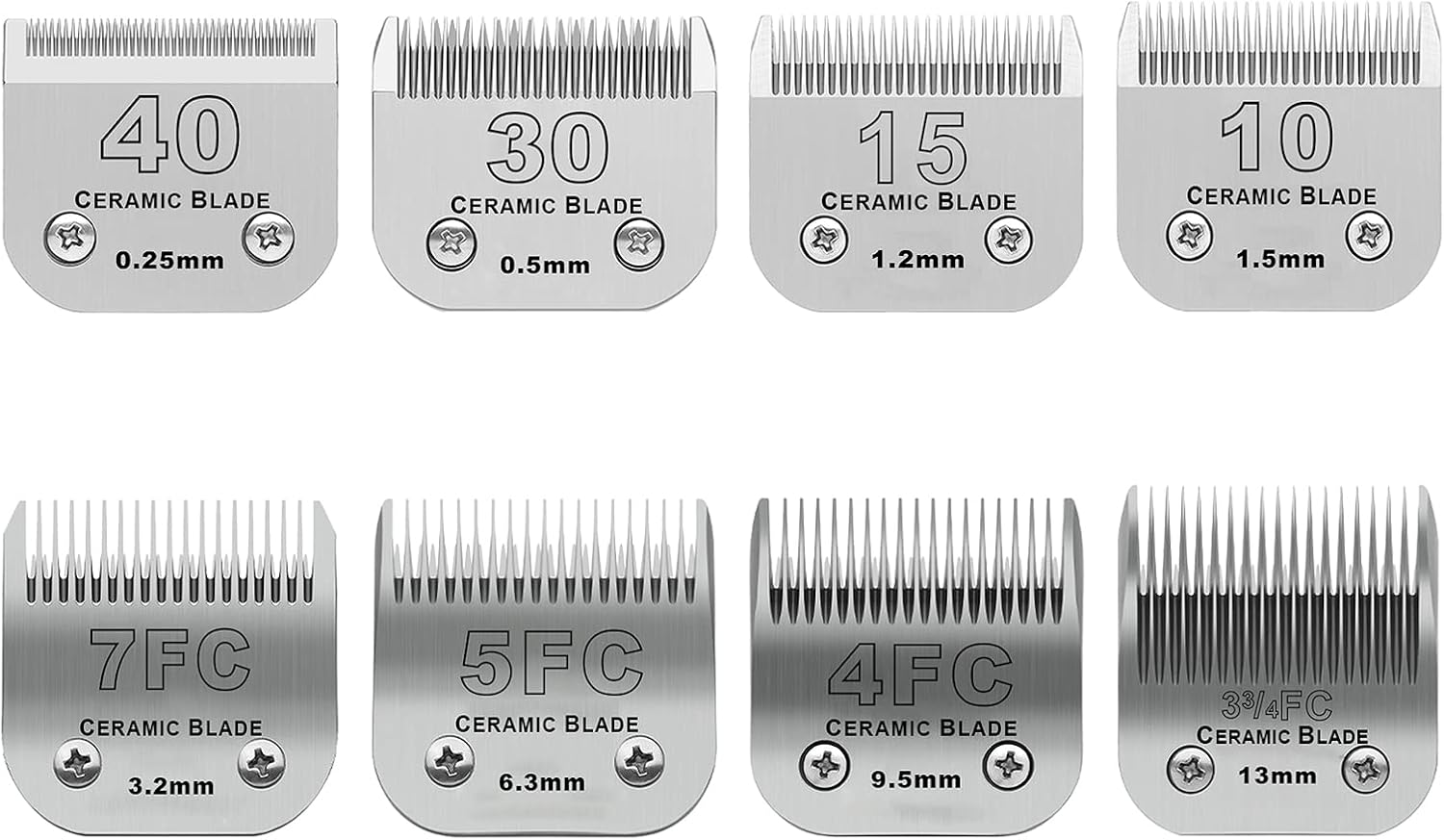 Detachable Pet Dog Grooming Clipper Ceramic Blade,Compatible with Andis Size 10 Cut Length 1/16"(1.5mm),Compatible with Oster A5,Wahl KM10 Series Clippers - Image 12