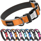 Reflective Dog Collar with QR Code Tag, Personalized Dog Collar, Safety Night Visibility, Anti-Loss Function (Pink-02, Large) - Image 9