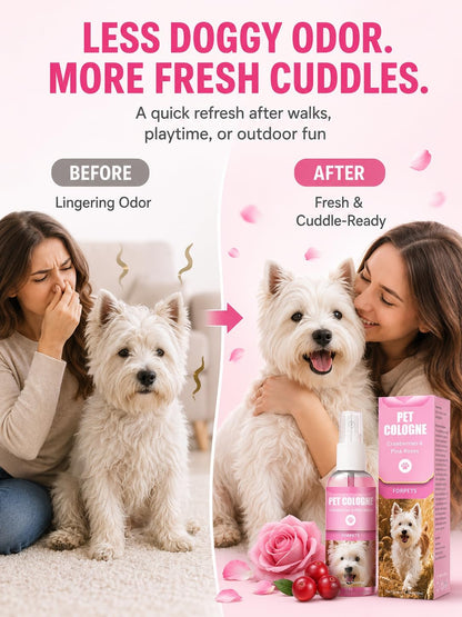 Long lasting dog fragrance spray bottle for pet grooming