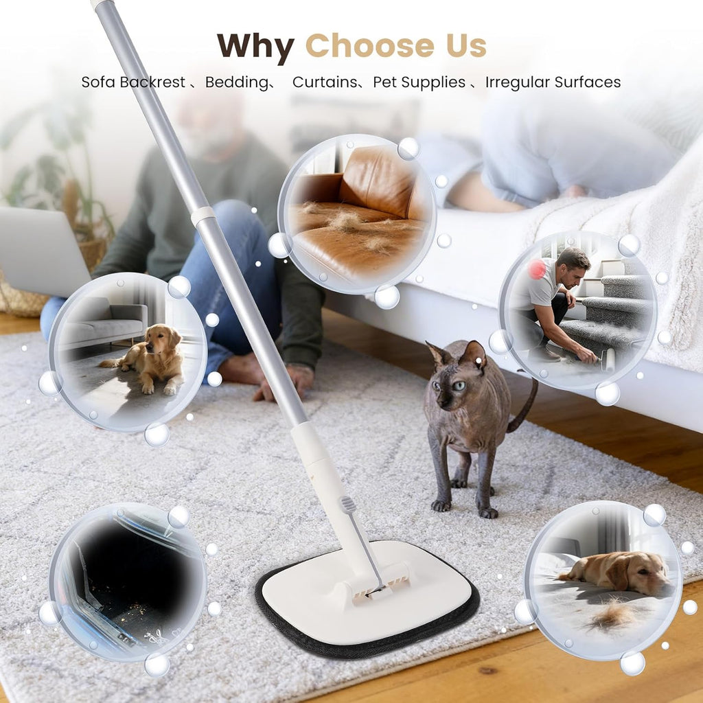 3 in 1 pet fur removal kit components on display