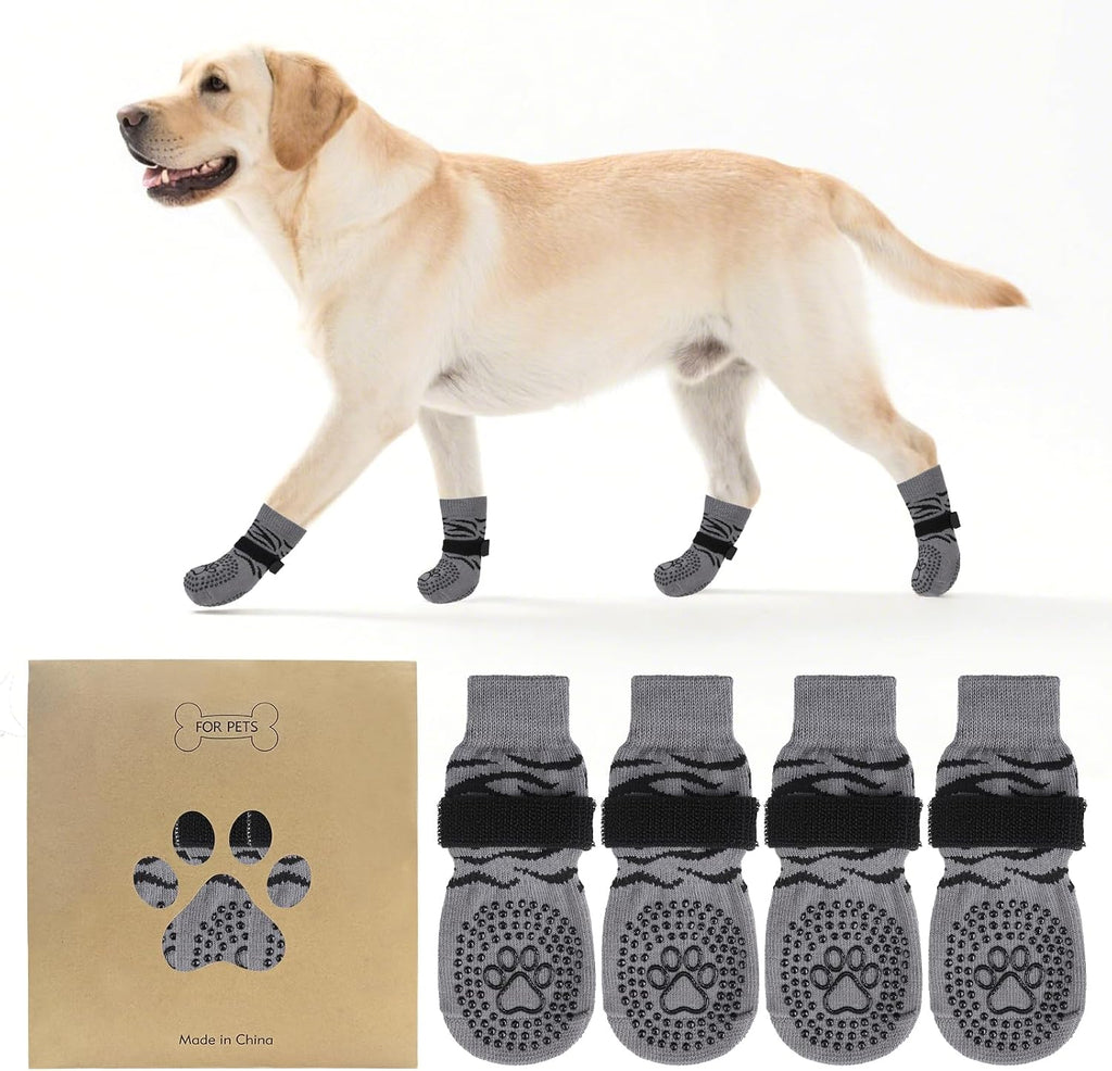 KOOLTAIL Dog Socks for Hot Pavement, Summer Dog Shoes to Prevent Licking Paws for Hardwood Floor, Non Slip Double Sides Boots & Paw Protectors, Pet Grippy Booties for Small Medium Large Senior Dogs - Image 14