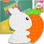 PETBSNVB Bunny Carrot Pop Bubble Fidget Sensory Toy front view puzzle pieces
