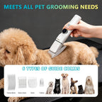 KAVUNION multi-functional pet grooming tools layout for professional home styling