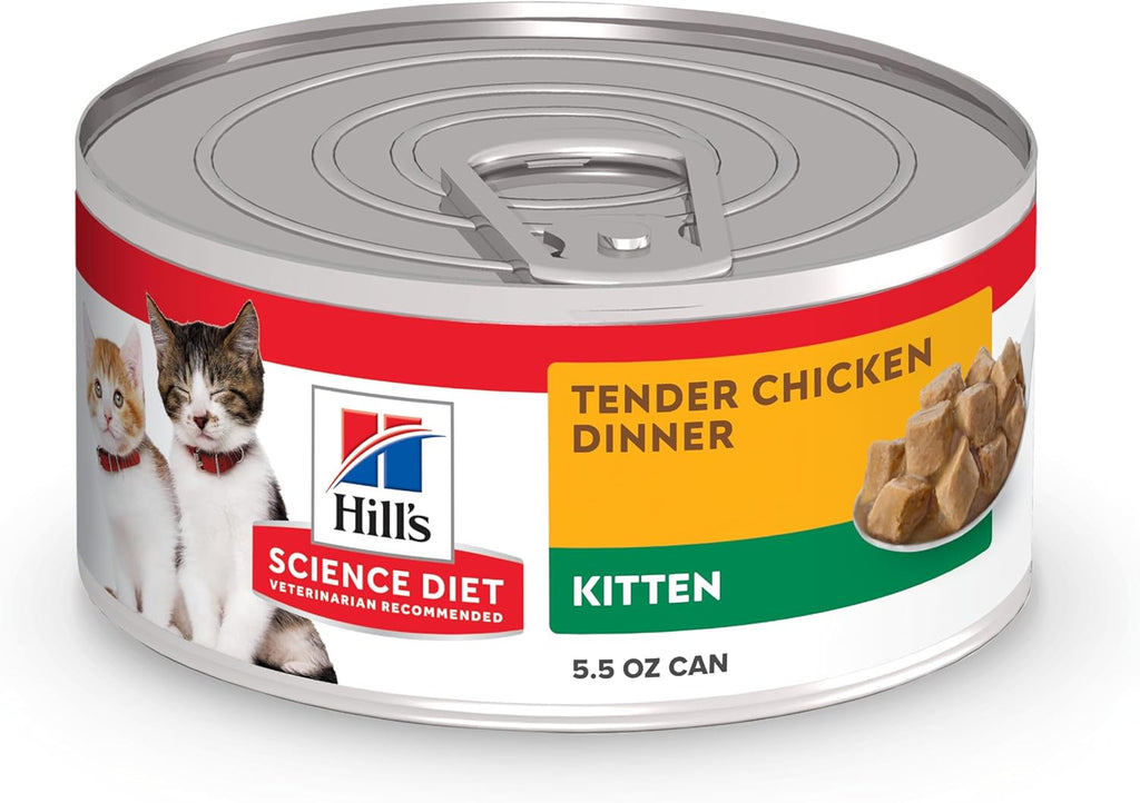 Hill's Science Diet Kitten Wet Cat Food Variety Pack, Liver & Chicken, Salmon Minced, 2.9 oz. Cans, 12-Pack - Image 11