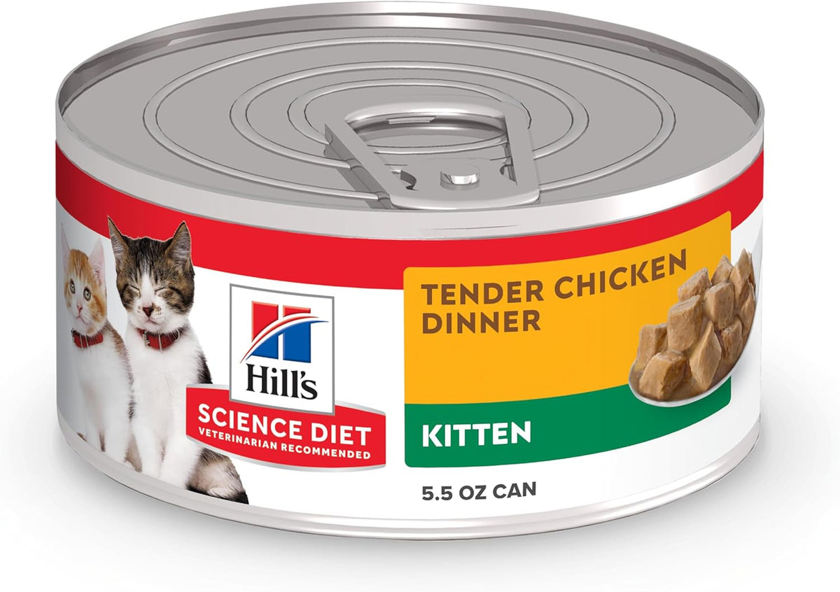 Hill's Science Diet Kitten Wet Cat Food Variety Pack, Liver & Chicken, Salmon Minced, 2.9 oz. Cans, 12-Pack - Image 11