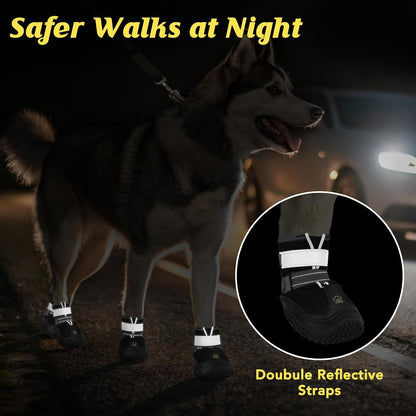 Luckypaw dog shoes for summer hot pavement protection