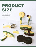 Horse Grooming Kit, 9 Piece Grooming Brush Set with Silicone Curry Comb for Bathing & Shedding Pasture Glow - Image 9