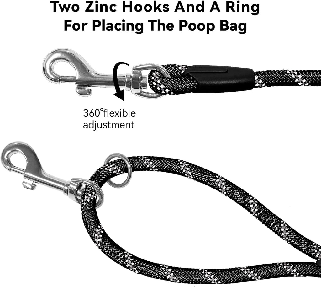 Tairro long leash for dog recall training in the backyard
