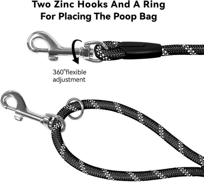 Tairro long leash for dog recall training in the backyard