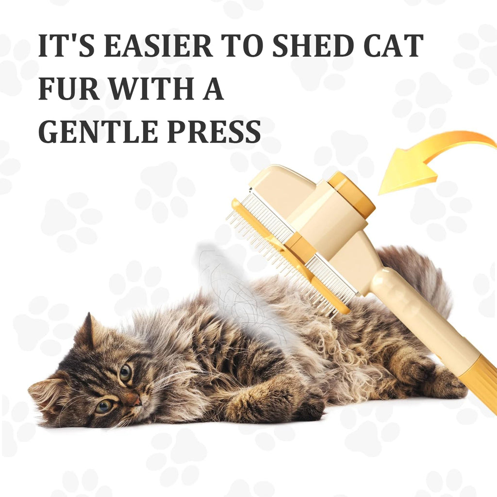 Ergonomic non-slip handle of Holyenten pet grooming tool