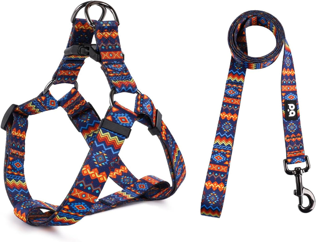QQPETS Dog Harness Leash Set Adjustable Heavy Duty No Pull Halter Harnesses for Small Medium Large Breed Dogs Back Clip Anti-Twist Perfect for Walking - Image 10
