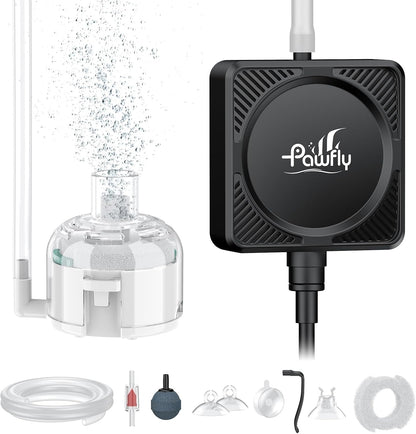 Detailed view of Pawfly check valve and suction cups