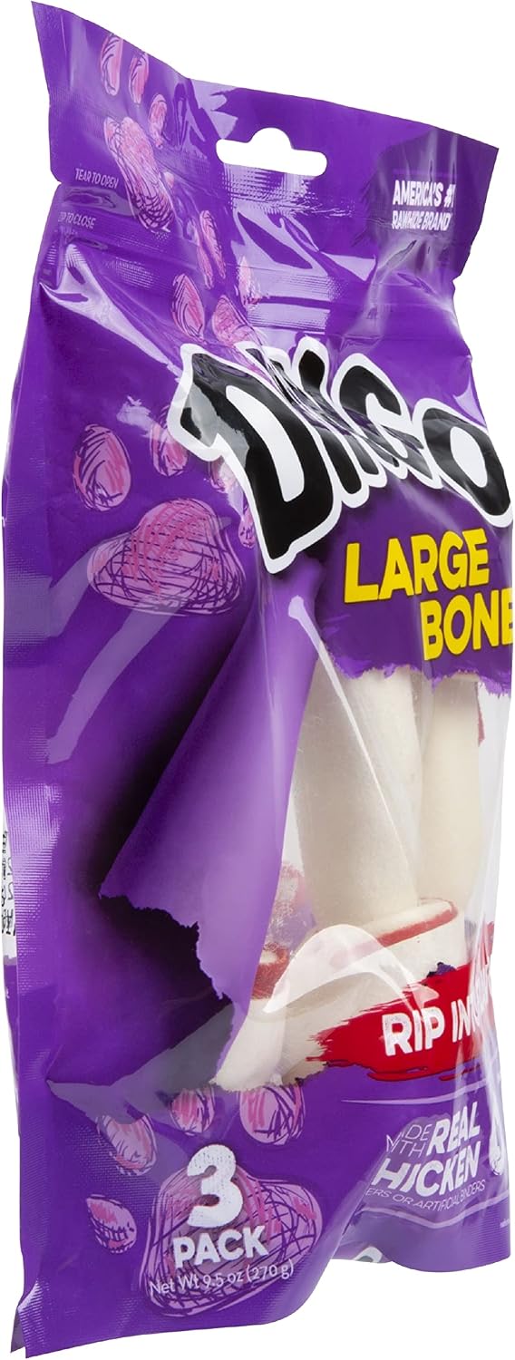 Dingo dental care large rawhide bones for plaque and tartar reduction