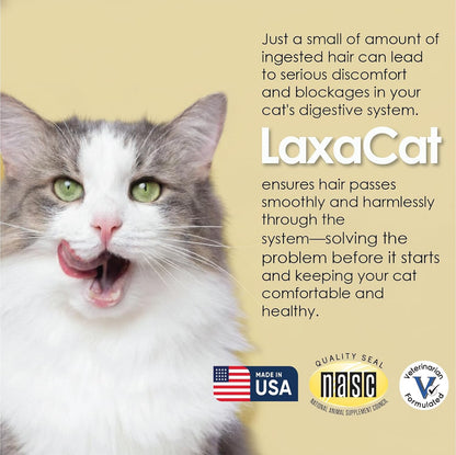 Pet health supplement for feline furball control and digestion