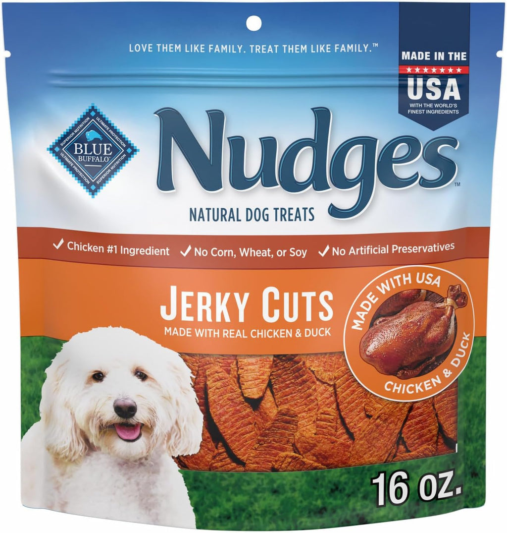 Blue Buffalo Nudges Chicken Jerky Bites Natural Dog Treats, Tender & Meaty Dog Snacks, Healthy Reward or Training Treat, Made in the USA with Real Chicken, No Artificial Preservatives, 16 oz. - Image 11