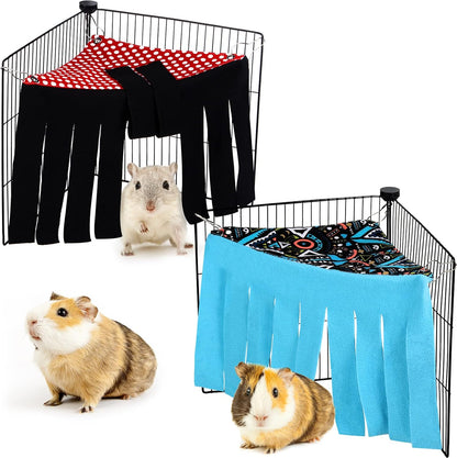 Shappy guinea pig corner fleece hideout set front view