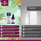 Premium pet hairball elimination tincture with natural slippery elm ingredient.