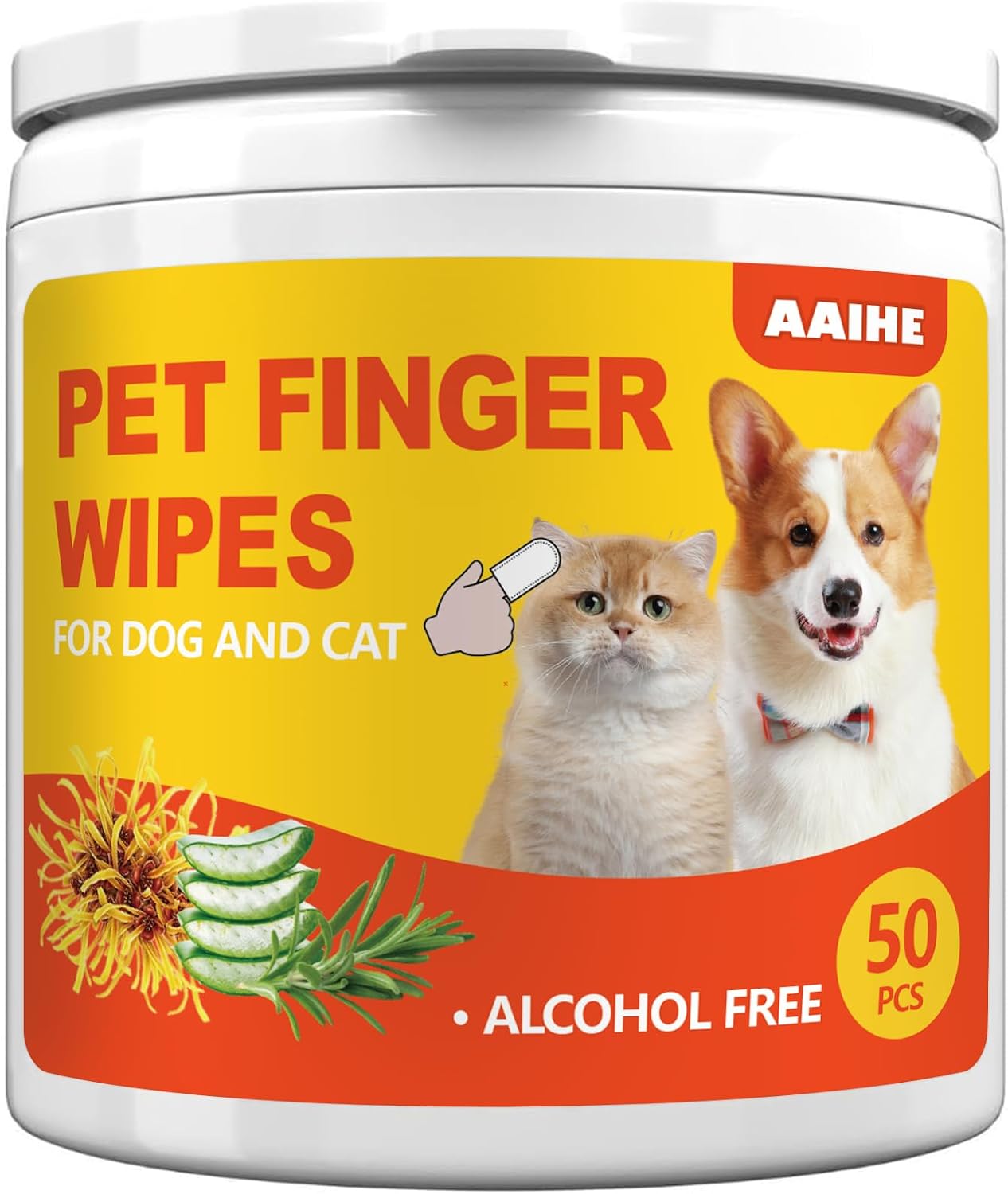 Dog Ear Finger Wipes,Gently Remove Ear Wax & Dirt,Relieve Ear Itching. All Natural Ingredients Dog Ear Wipes.Safe & Gentle Ear Wipes for Dog & Cat - 50 Count - Image 14