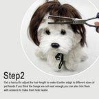 Close up of 3D-curved net inside pet wig