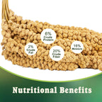 Natural golden sun dried millet sprays in bulk pack