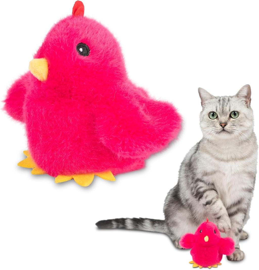 Catify by Best Pet Supplies Interactive Cat Toys - Plush, Motion-Activated & Squeaking Toys with Premium North American Catnip for Indoor Cats & Kittens - Squeaking Mice Set, Beige & Gray - Image 11