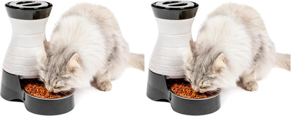 Components of PetSafe gravity feeder disassembled for cleaning