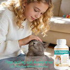 Authentic USA imported Nuzzleup cat dewormer liquid bottle shown on display