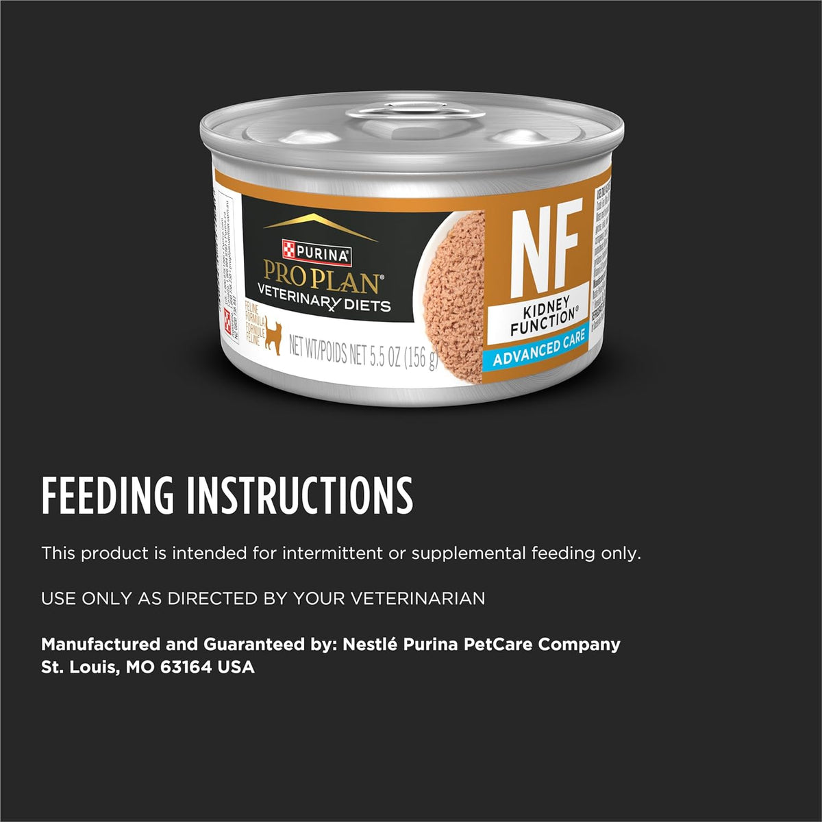 Pro Plan Veterinary Diets NF Kidney Advanced Care side angle can view