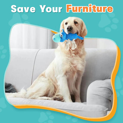 TOOPTATE heavy duty pet toy showing the soft premium polypropylene cotton filling