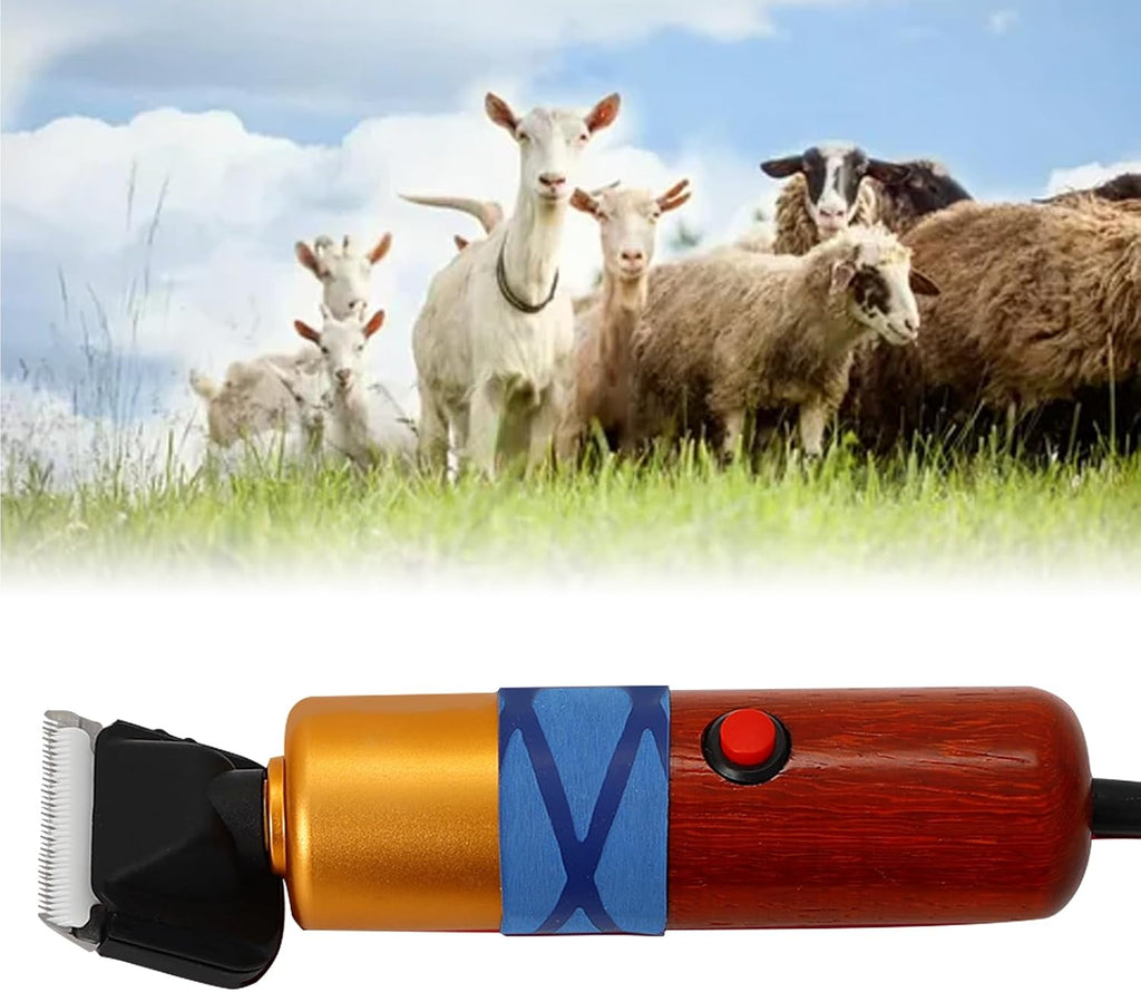 Banborba low noise livestock shear highlighting the durable material construction of the motor housing.