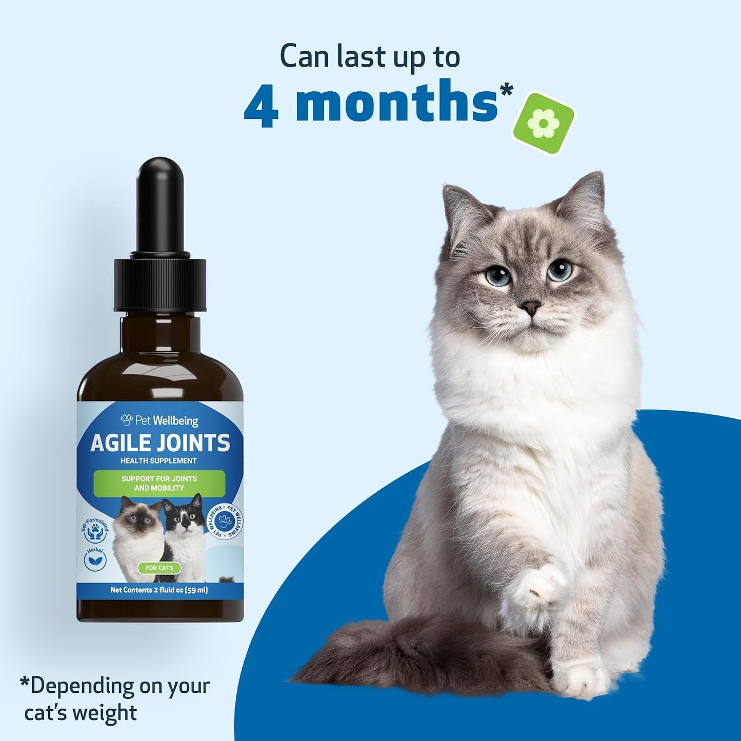 Natural herbal support for cat cartilage and ligaments