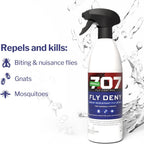 Formula 707 fourteen day protection fly spray bottle standing upright against a plain background