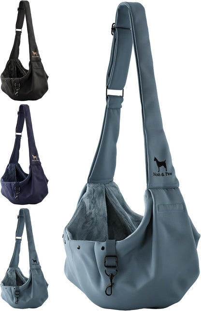 Noah & Paw Dog Sling Carrier for Small Dogs 5-18lb, Dog Sling for Small Dogs and Cats, Dog Carrier with Adjustable Padded Strap, Premium Twill, Lined with Fur, Double Safety Feature, Machine Washable - Image 11