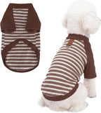 Pistha Dog Tshirt Striped Shirts for Dogs Clothes Stretchy Puppy T-Shirts with Metal Buckle for Small Medium Dog Boys Girls (Blue, Medium) - Image 10