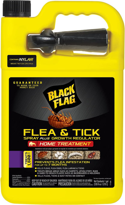 Black Flag Flea & Tick Killer for Upholstery & Pet Bedding Aerosol, 16-Ounce - Image 9