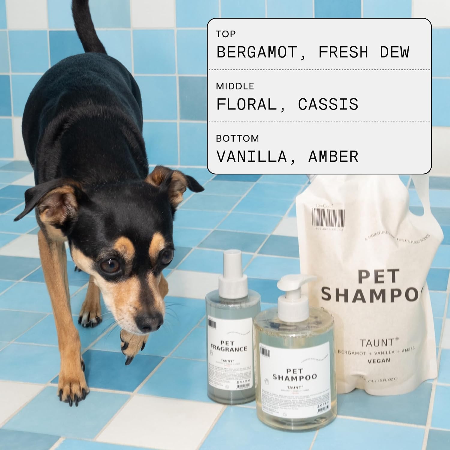 DedCool Pet Fragrance 8.5 fluid ounce bottle branding