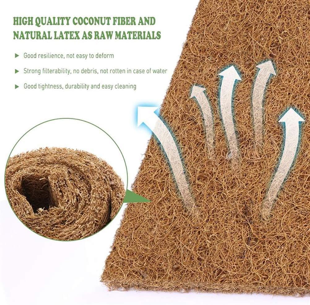 Trimmable coconut fiber substrate sheet for bearded dragon tank
