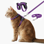 Plutus Pet Adjustable Cat Harness and Leash Set, Quick Release, Escape Proof Nylon Vest with Leather Trim for Kitten, Small Medium Large Cats, Brown - Image 10