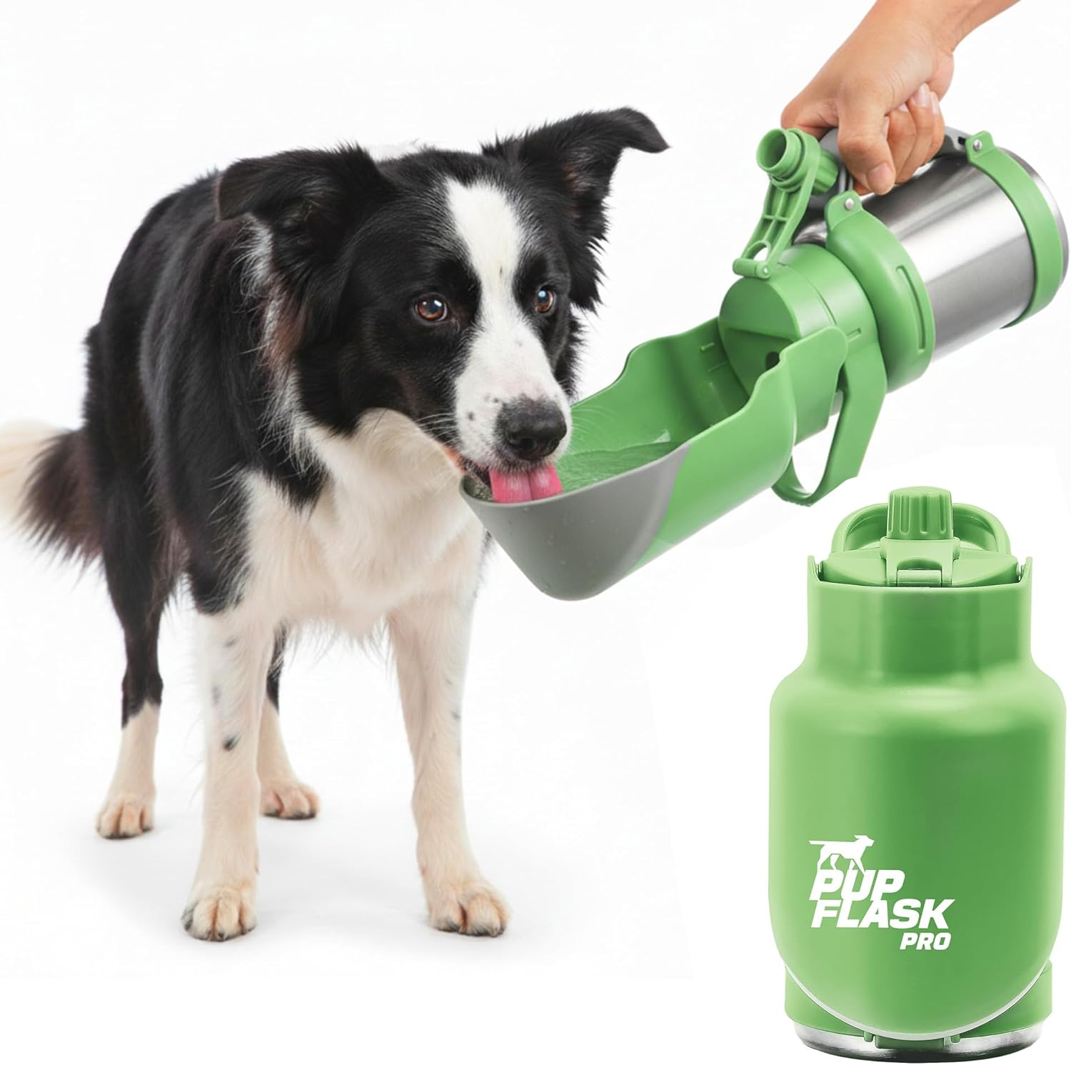 PupFlask Pro Dog Water Bottle | 30 or 50 OZ Double Wall Insulated Stainless Steel | Built-In Flip Cup Bowl | Leak Proof Cap | 24+ Hour Cold Water | Small & Large Dogs | Portable Pet Hydration Bottle - Image 12