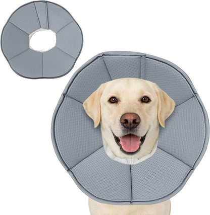 MAXFUT Dog Cone Collar,Soft Cone for Dogs to Stop Licking After Surgery,Non Inflatable Dog Donut Cone (Blue, XXL) - Image 12