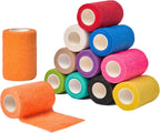 Example of self adherent wrap used for pet wound care