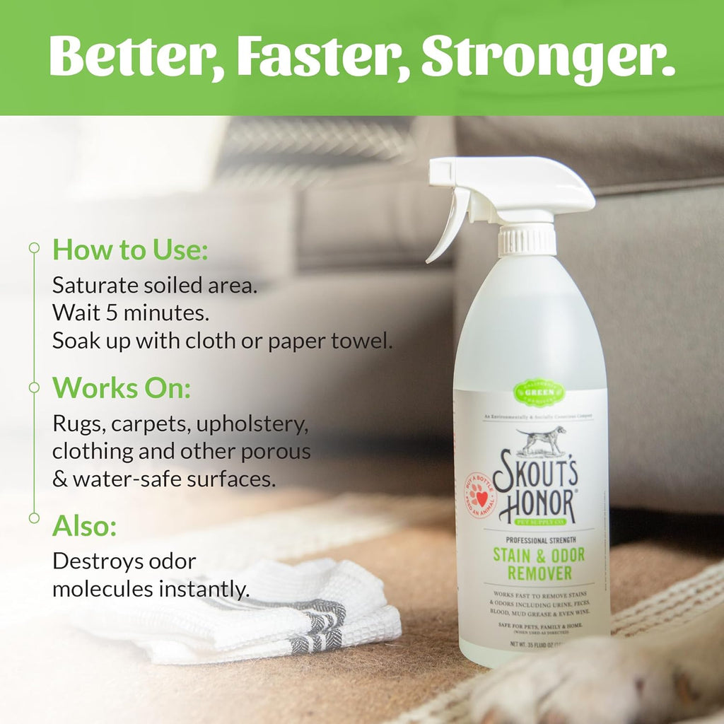 Skout's Honor professional strength formula bottle showing net volume sizing