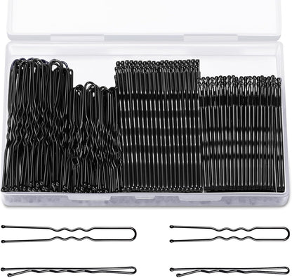 TsMADDTs Bobby Hair Pins Kit front view showing organized clear plastic storage box