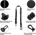 Black adjustable dog car safety harness attachment
