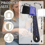 2 in 1 horse hoof cleaner with soft rubber handle