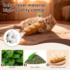 CiyvoLyeen bun and cinnamon roll catnip toys in soft flannelette fabric
