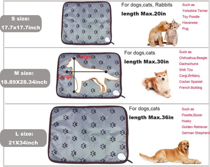 Scratch-resistant and flame-retardant surface of the pet heating pad being wiped with a damp cloth.